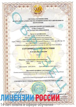 Образец сертификата соответствия Заполярный Сертификат OHSAS 18001